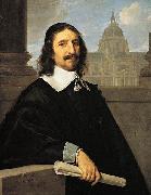 Philippe de Champaigne Portrait of Jacques Lemercier oil painting